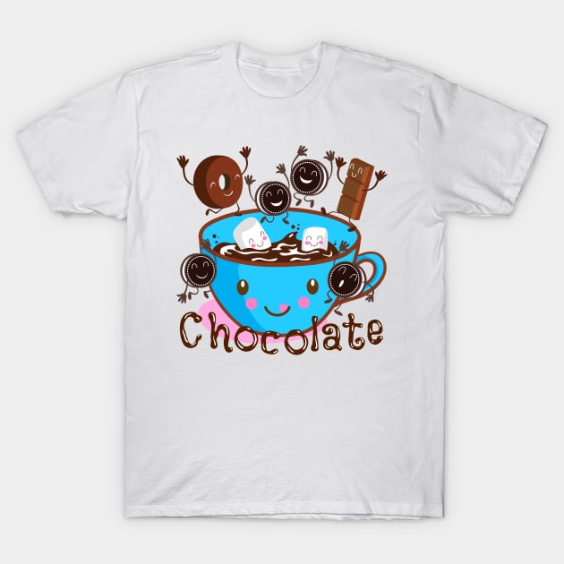 Hot Chocolate time! T-Shirt by Plushism